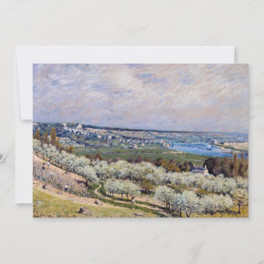 Alfred Sisley - Terrasse auf Saint-Germain, Frühja Einladung (Vorderseite)