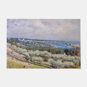 Alfred Sisley - Terrasse auf Saint-Germain, Frühja Fußmatte