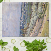 Alfred Sisley - Terrasse auf Saint-Germain, Frühja Geschirrtuch (Gefaltet)