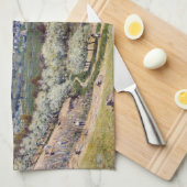 Alfred Sisley - Terrasse auf Saint-Germain, Frühja Geschirrtuch (Viertel Falte)