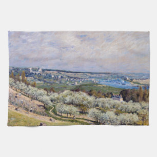 Alfred Sisley - Terrasse auf Saint-Germain, Frühja Geschirrtuch
