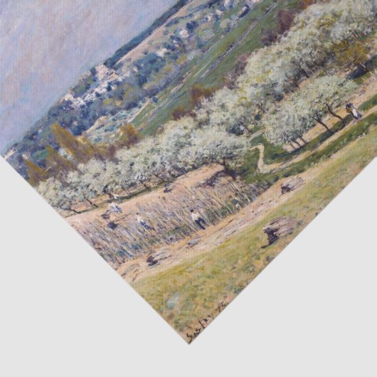Alfred Sisley - Terrasse auf Saint-Germain, Frühja Seidenpapier (Ausschnitt)