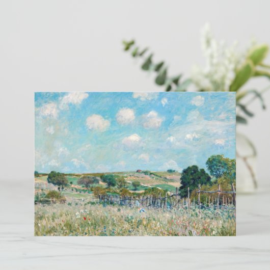 Alfred Sisley - The Meadow Einladung (Stehend Vorderseite)