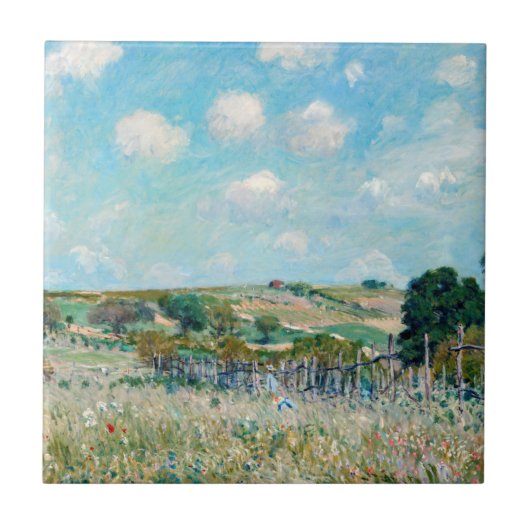 Alfred Sisley - The Meadow Fliese (Vorderseite)