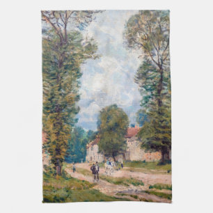 Alfred Sisley - The Versailles Road Geschirrtuch