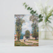 Alfred Sisley - The Versailles Road Postkarte (Stehend Vorderseite)