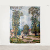 Alfred Sisley - The Versailles Road Wandteppich (Vorderseite)