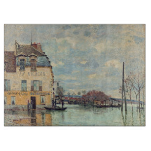 Alfred Sisley - Überschwemmung bei Port-Marly 1872 Schneidebrett