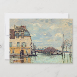 Alfred Sisley - Überschwemmung in Port-Marly 1872 Dankeskarte
