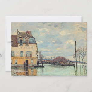 Alfred Sisley - Überschwemmung in Port-Marly 1872 Einladung