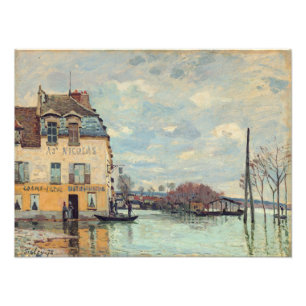 Alfred Sisley - Überschwemmung in Port-Marly 1872 Fotodruck