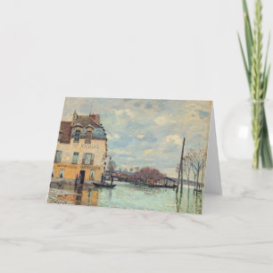 Alfred Sisley - Überschwemmung in Port-Marly 1872 Karte
