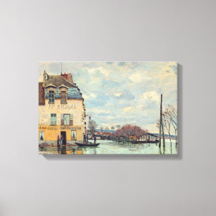 Alfred Sisley - Überschwemmung in Port-Marly 1872 Leinwanddruck