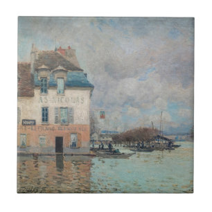 Alfred Sisley - Überschwemmung in Port-Marly 1876 Fliese