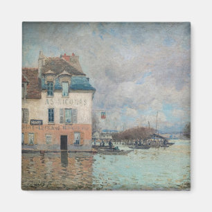 Alfred Sisley - Überschwemmung in Port-Marly 1876 Magnet
