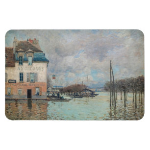 Alfred Sisley - Überschwemmung in Port-Marly 1876 Magnet