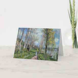 Alfred Sisley - Ufer der Seine bei By Karte