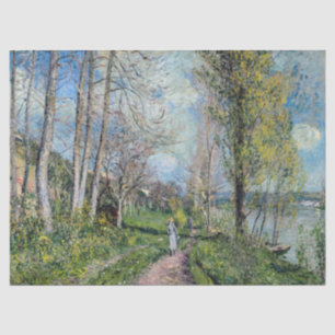 Alfred Sisley - Ufer der Seine bei By Seidenpapier
