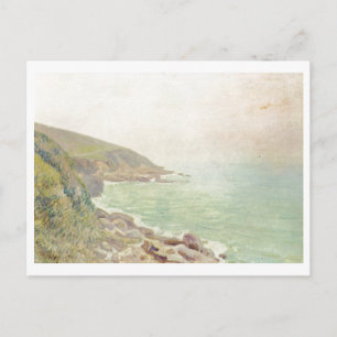 Alfred Sisley - Waliser Küste im Nebel 1887 - Öl Postkarte