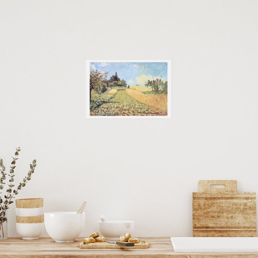 Alfred Sisley | Weizenfeld Poster (Küche)