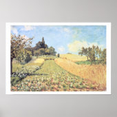 Alfred Sisley | Weizenfeld Poster (Vorne)