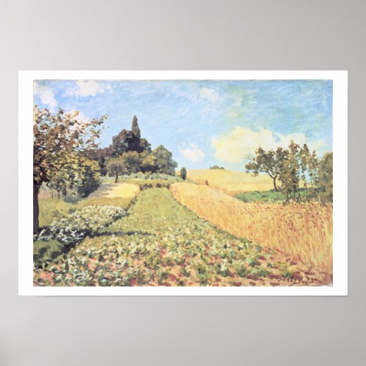 Alfred Sisley | Weizenfeld Poster (Vorne)