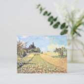 Alfred Sisley | Weizenfeld Postkarte (Stehend Vorderseite)