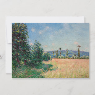 Alfred Sisley - Wiesen von Sahurs am Morgen Dankeskarte