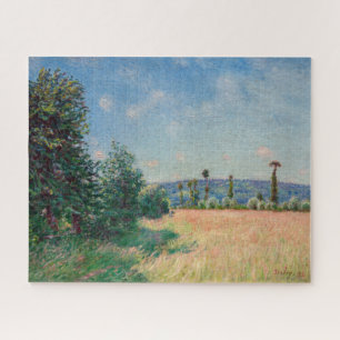 Alfred Sisley - Wiesen von Sahurs am Morgen Puzzle