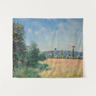 Alfred Sisley - Wiesen von Sahurs in der Morgenson Wandteppich