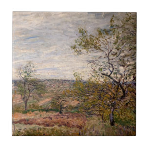 Alfred Sisley - Windiger Tag in Veneux Fliese