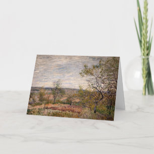 Alfred Sisley - Windiger Tag in Veneux Karte