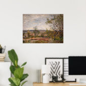 Alfred Sisley - Windy Day in Veneux Poster (Heimbüro)