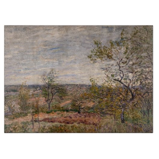 Alfred Sisley - Windy Day in Veneux Schneidebrett (Vorderseite)