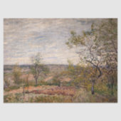 Alfred Sisley - Windy Day in Veneux Seidenpapier (Vorderseite)