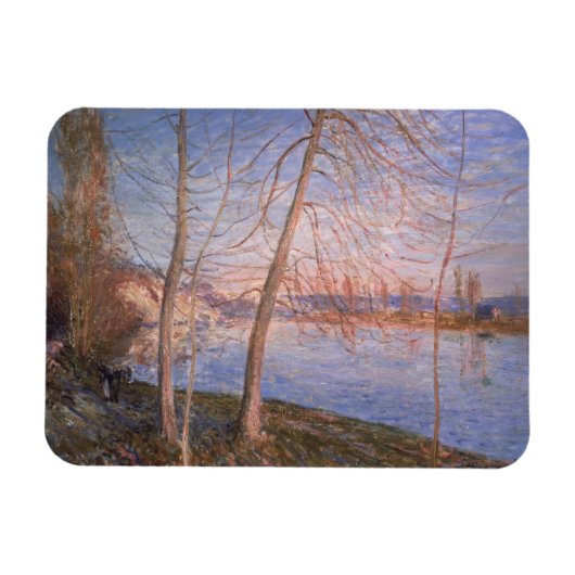 Alfred Sisley | Wintervormittag Magnet (Horizontal)