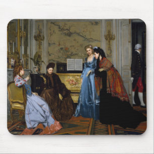 Alfred Stevens - Elegante Figuren im Salon Mousepad