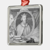 Alfred the Great (849-99) King of Wessex, graviert Silbernes Ornament (Links)