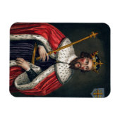 Alfred the Great (849-99), nach einem Gemälde in d Magnet (Horizontal)