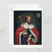 Alfred the Great (849-99), nach einem Gemälde in d Postkarte (Vorne/Hinten)