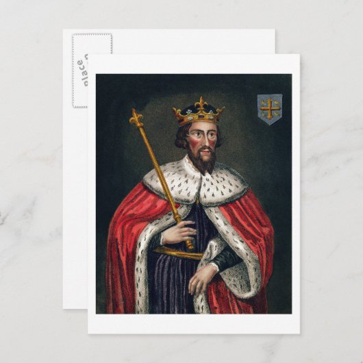 Alfred the Great (849-99), nach einem Gemälde in d Postkarte (Vorne/Hinten)