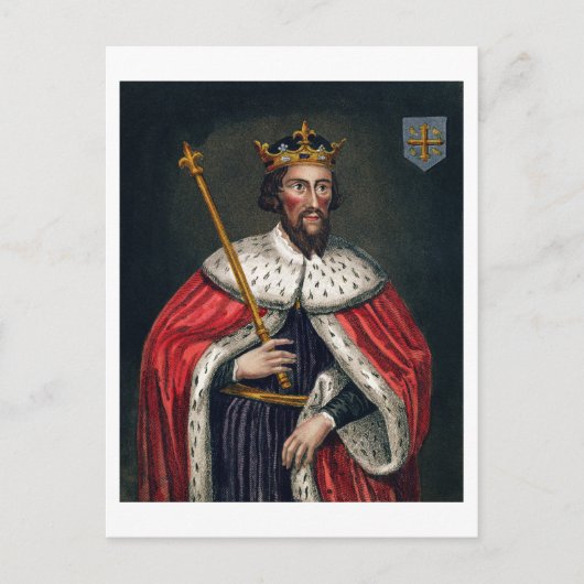 Alfred the Great (849-99), nach einem Gemälde in d Postkarte (Vorderseite)