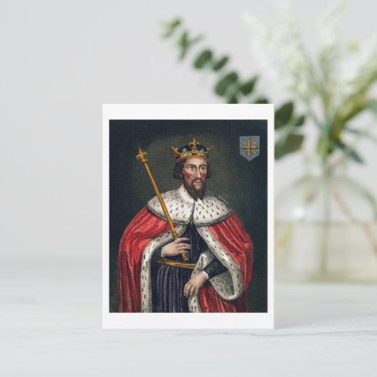 Alfred the Great (849-99), nach einem Gemälde in d Postkarte (Stehend Vorderseite)