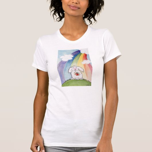 Alfred und die Regenbogen-Brücke T-Shirt (Vorderseite)