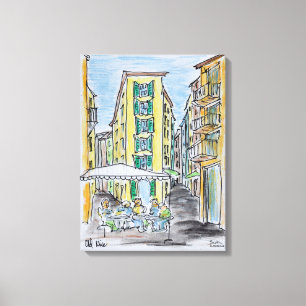 Alfresco Dining in der Altstadt von Nizza   Nizza, Leinwanddruck