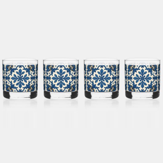 💙 "Alfresco & Fabulous" (Set 4) Whiskyglas (Hinten)