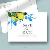 Alfresco Wedding Theme Save the Date Postkarte