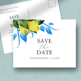 Alfresco Wedding Theme Save the Date Postkarte