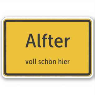Alfter Aufkleber Sticker Autoaufkleber
