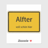 Alfter Aufkleber Sticker Autoaufkleber (Blatt)